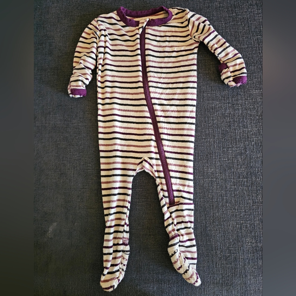 Striped footie